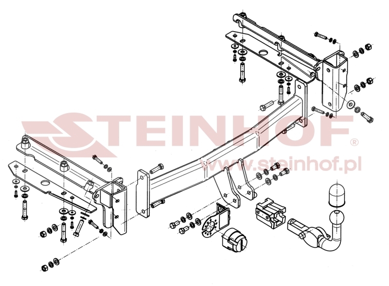 Subaru Legacy Outback / Estate (BL/BP) Tow Bar (2003-2009) S-363