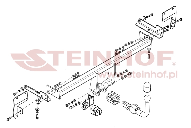 Suzuki Swift (incl. Sport) Tow Bar (2010-2017) S-386