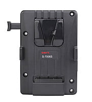 S-7006S | V-mount plate, screws-mount and 2-pin DC plug connect, also for S-1073F/1073H/CM-S73H S-7006S | V-mount plate, screws-mount and 2-pin DC plug connect, also for S-1073F/1073H/CM-S73H