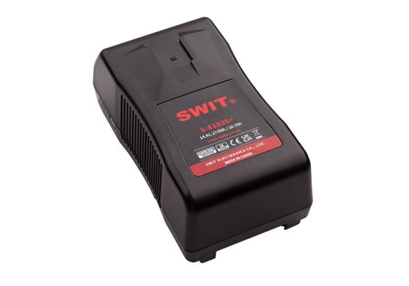 S-8183S+ | 270Wh High Load Economic Battery, V-Mount, also ideal for long term use or high power draw lights S-8183S+ | 270Wh High Load Economic Battery, V-Mount, also ideal for long term use or high power draw lights