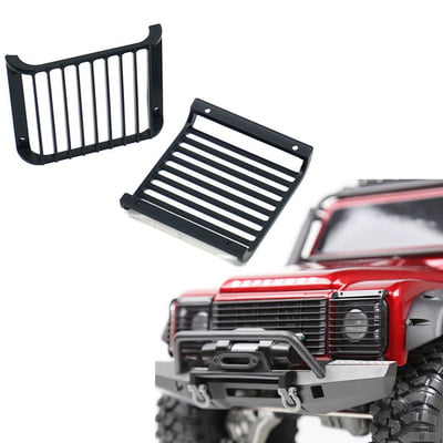 1 Pair RC Crawler Defender TRX4 Landrover Metal Front Headlight Grille Guard 1 Pair RC Crawler Defender TRX4 Landrover Metal Front Headlight Grille Guard