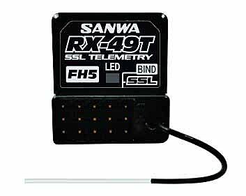 SANWA Receiver RX-49-T 4 chanels 2.4GHZ FH5 SXR Waterproof