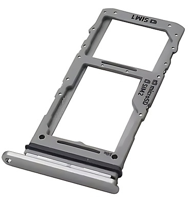 For Samsung Galaxy Note 10 Plus - Replacement SIM & SD Card Tray - Silver