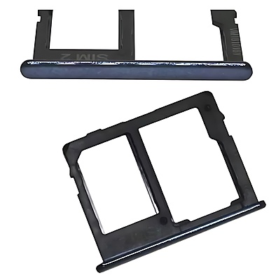 For Samsung Galaxy J4 2018 J400 - Replacement SIM 2 & SD Card Tray Holder - Black