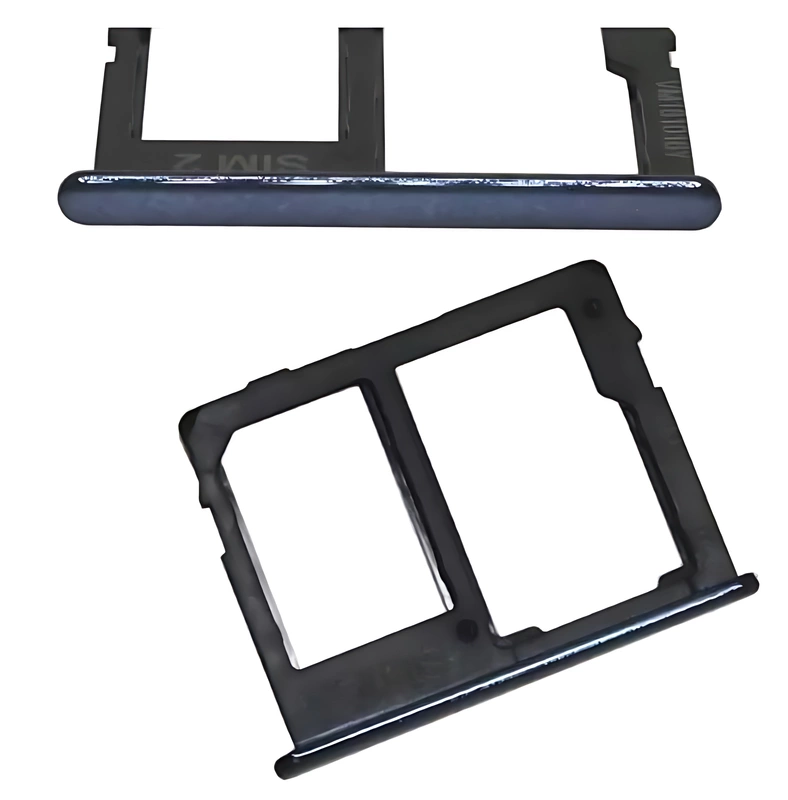 For Samsung Galaxy J4 2018 J400 - Replacement SIM 2 & SD Card Tray Holder - Black