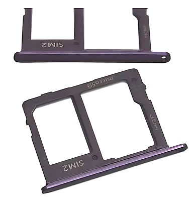 For Samsung Galaxy J6 2018 J600 - Replacement SIM 2 & SD Card Tray Holder - Purple