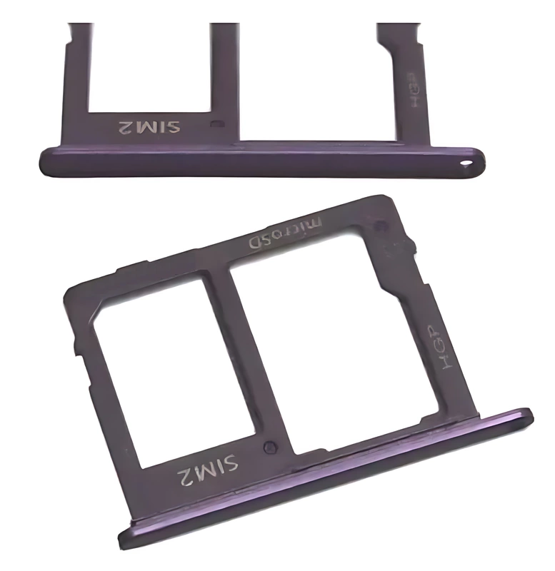 For Samsung Galaxy J6 2018 J600 - Replacement SIM 2 & SD Card Tray Holder - Purple