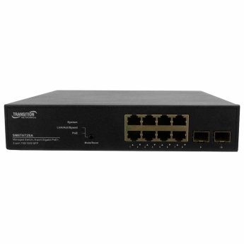 Lantronix - SM8TAT2SA-EU - Smart Managed Gigabit Ethernet PoE+ Switch