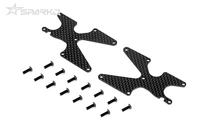 Sparko F8 Carbon Rear Arm Inserts 1.5mm - 2pcs