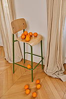 Studie Oak Bar Chair H65