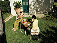 Surprising Teak Table 90x60cm