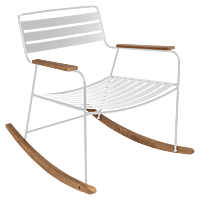 Surprising Rocking Chair Cotton White-Floor Stock Surprising Rocking Chair Cotton White-Floor Stock