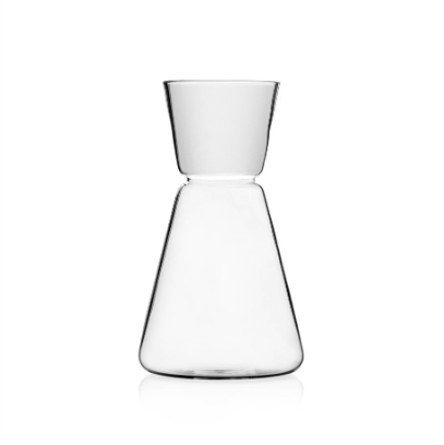 ICHENDORF HIGH RISE MINI SAKE JUG CLEAR FROSTED