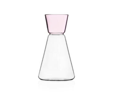 ICHENDORF HIGH RISE SAKE JUG CLEAR PINK