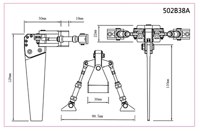 TFL Scale Aluminium Rudder (Medium) TFL Scale Aluminium Rudder (Medium)