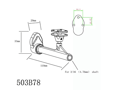 bearing stringer drive w/mounting base (red)