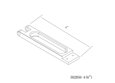 TFL 6" Rudder Bracket