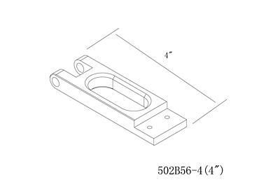 TFL 4" Rudder Bracket
