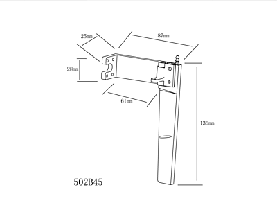 TFL Large Rudder 135mm (6061 Material)