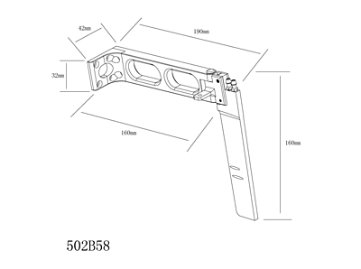 Large L=190 H=160 Rudder with Dual Water Inlet