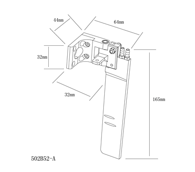 TFL Aluminium 165mm Rudder w/Dual Pickup TFL Aluminium 165mm Rudder w/Dual Pickup