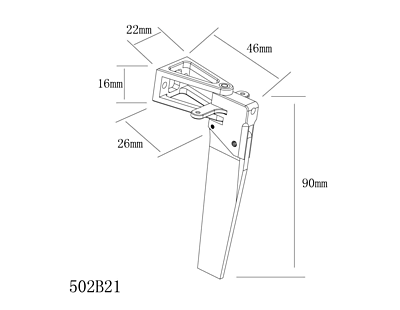 L=46 H=90 Rudder L=46 H=90 Rudder
