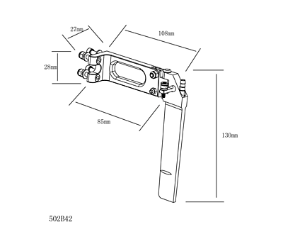 TFL Pursuit Integrated Drive Middle L=85 H=130 Rudder