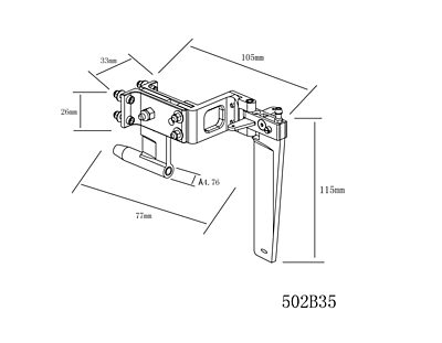 TFL Offset Rudder/Strut Assembly