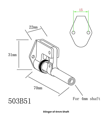 TFL Aluminium Stinger (Black, 4mm)