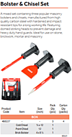 Bolster & Chisel Set