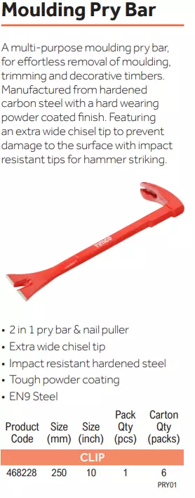 Moulding Pry Bar