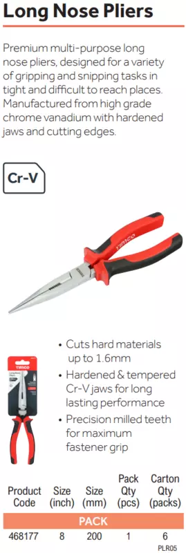 Long Nose Pliers