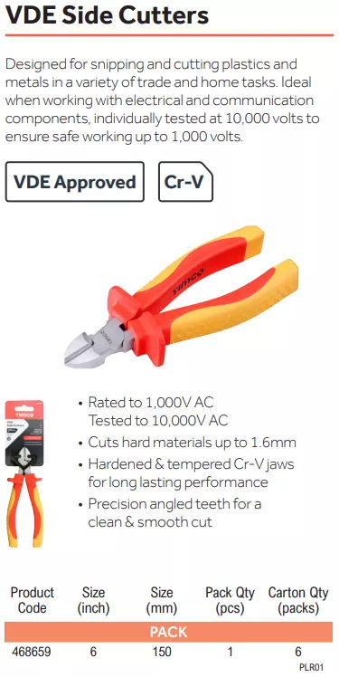 VDE Side Cutters