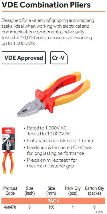 VDE Combination Pliers
