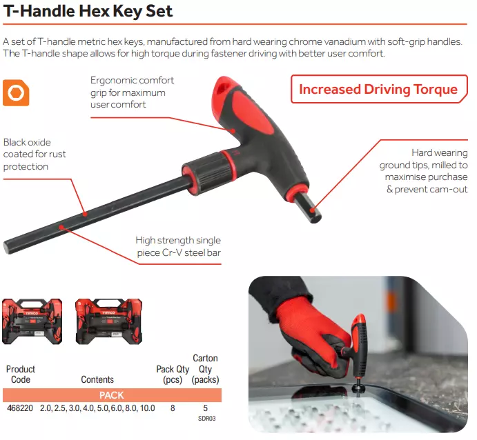 T-Handle Hex Key Set