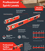 Professional Spirit Level - Box Beam