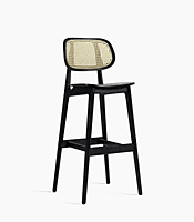 Titus Bar Stool Black Oak