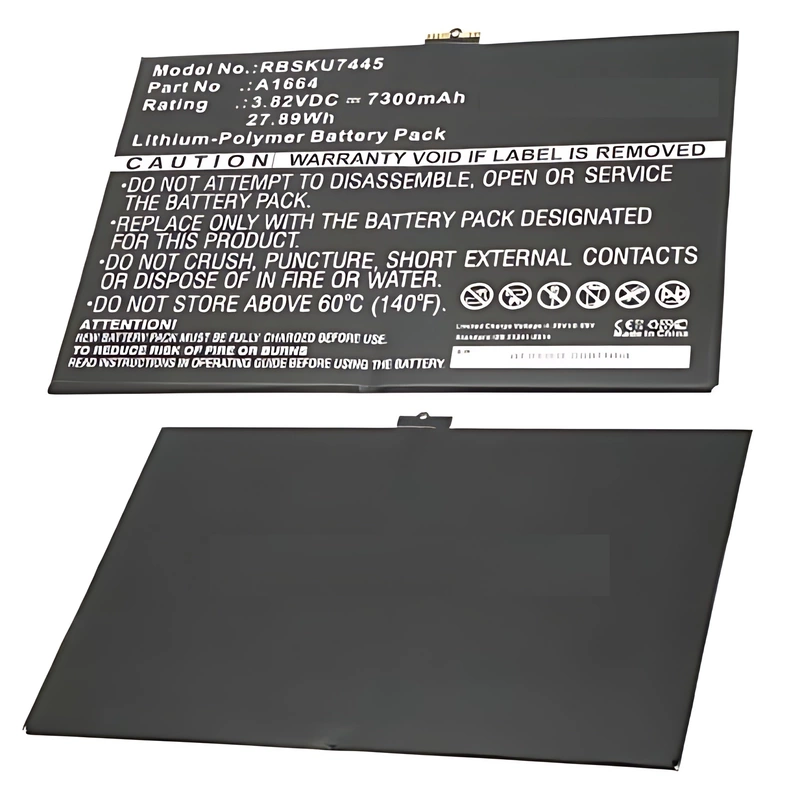 For iPad Pro 9.7 (2016) - Replacement Battery A1664 3.82V 7300mAh
