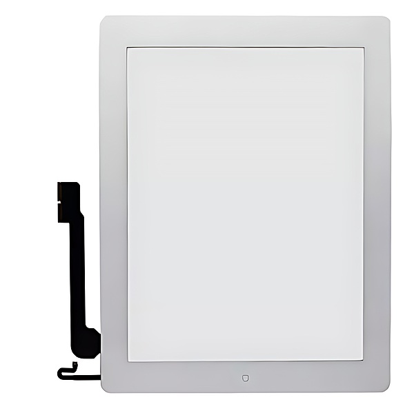 For iPad 4 - Touch Screen With Button - White - PQC