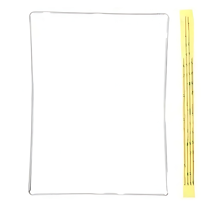 For iPad 4 - Digitizer Support Frame With Adhesive - White