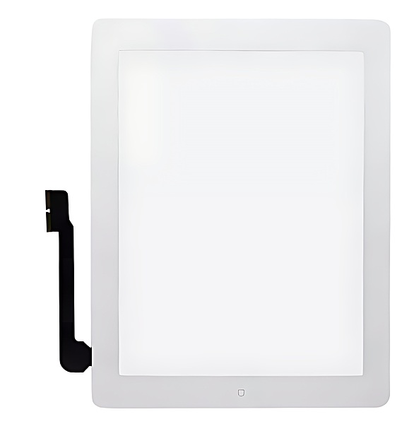 iPad 3 - 4 Touch Screen - White - PQC