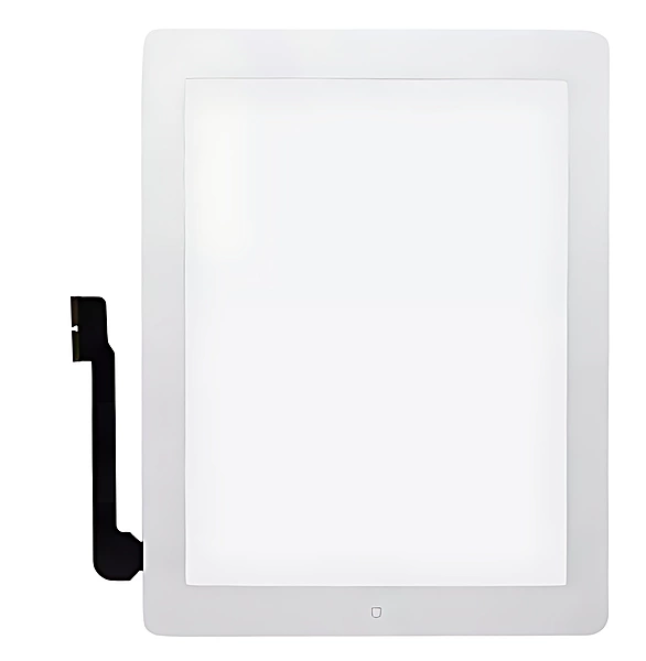 iPad 3 Touch Screen With Button - white - PQC