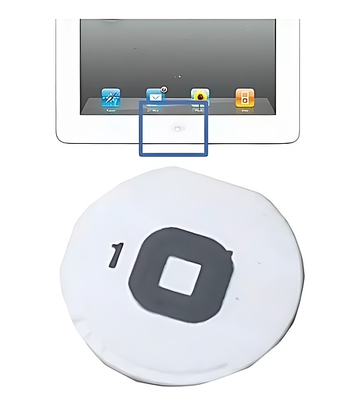 iPad 3 - iPad 4 - Home Button - White