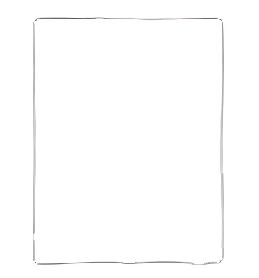 iPad 2 - iPad 3 - Digitizer Support Surround Bezel Replacement - White