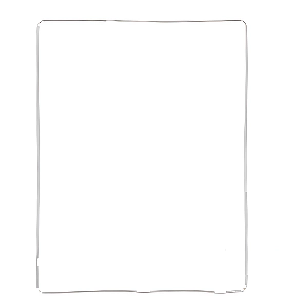 iPad 2 - iPad 3 - Digitizer Support Surround Bezel Replacement - White