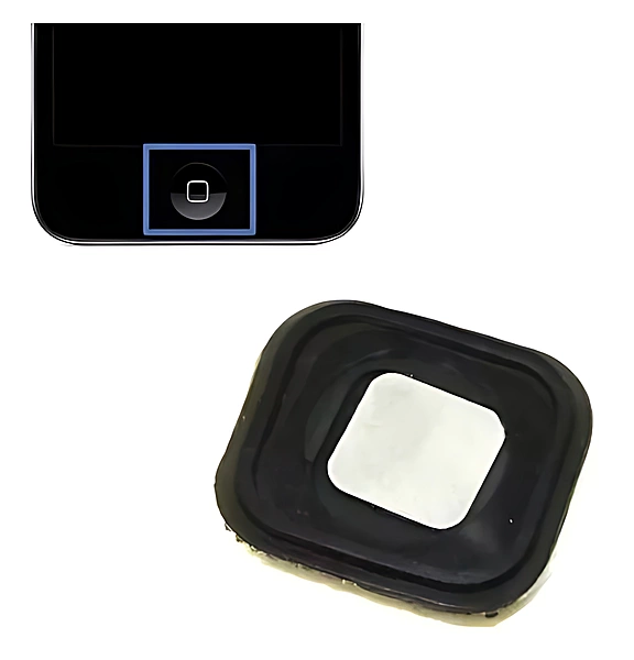 iPod Touch 5 , 5th Generation - Home Button With Seal And Spacer - Black