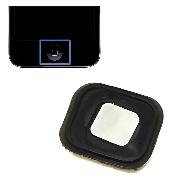 iPod Touch 5 , 5th Generation - Home Button With Seal And Spacer - Black