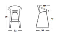 Joe Counter Stool-Snow White-SECONDS Joe Counter Stool-Snow White-SECONDS
