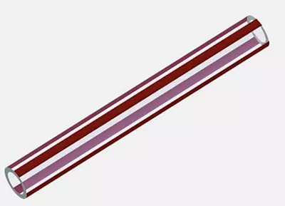 Whale LDPE Tube 12mm x 8.5mm Red 1m