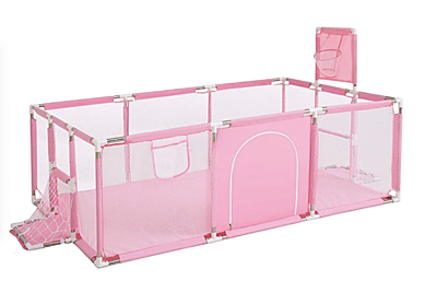 Кошара за игра с баскетболен кош и футболни врати Кошара за игра с баскетболен кош и футболни врати